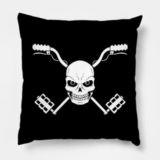 Bicycle skull Pillow