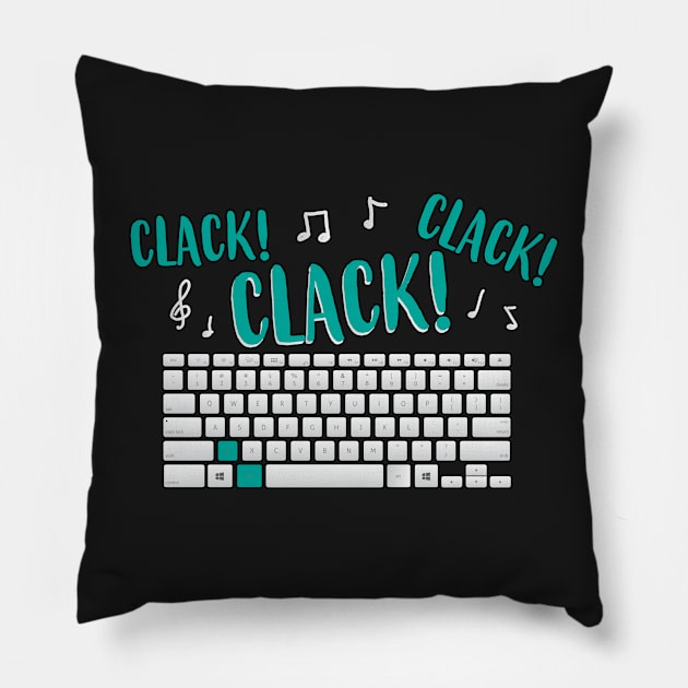 Clacking Noisy Keyboard Pillow by ArtRUs