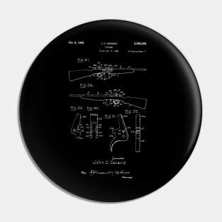 M-1 Rifle Patent / Firearm patent present Pin