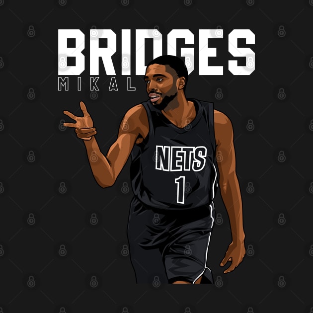 Mikal Bridges by origin illustrations