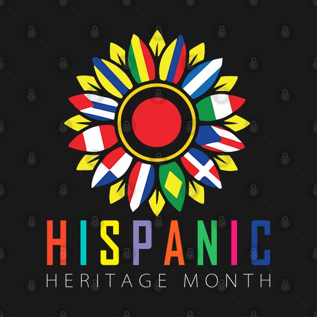 Proud Latina For Women Funny Hispanic Heritage Month Flag by The Design Catalyst