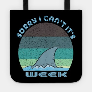 Vintage Sorry I Can't It's Week Tote