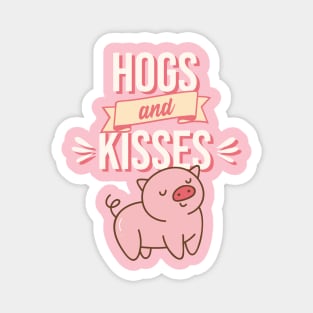 Hogs and Kisses Magnet