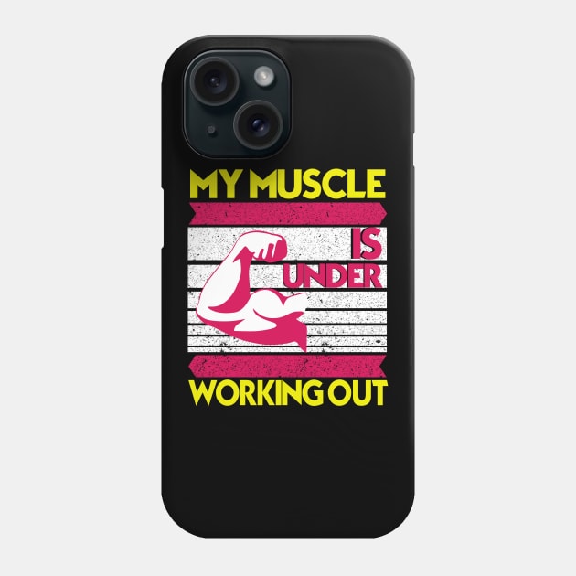 My muscle is under working out Phone Case by Markus Schnabel