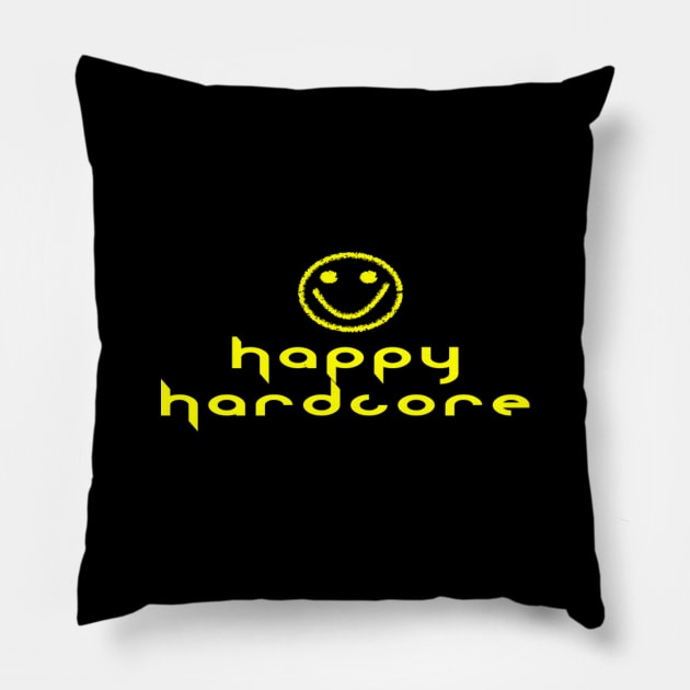 Happy Hardcore Pillow by VideoNasties