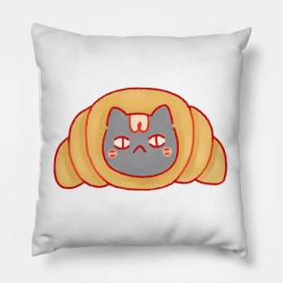 Circle of Bread Cat v2 Pillow