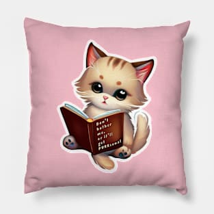 Don't bother me - Cute cat Pillow