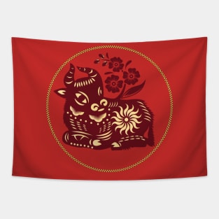 Year Of The Ox Colorful Shirt Tapestry