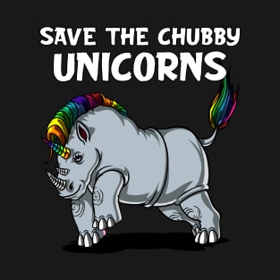 Save The Chubby Unicorns Rhino T-Shirt