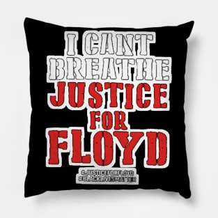 i can't breathe justice for floyd (george floyd) Pillow