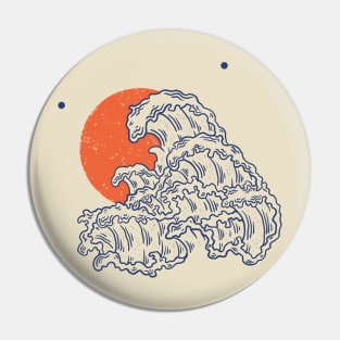 SUN AND WAVE Pin