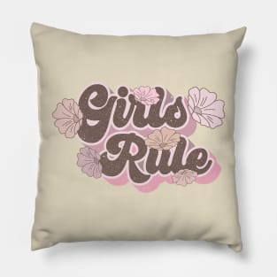 Girls Rule Pillow