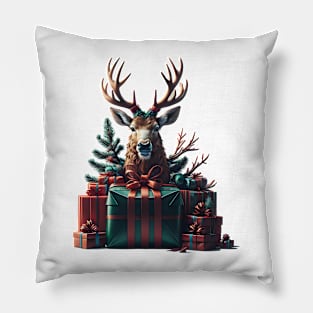 Reindeer gifts Pillow