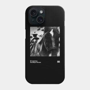 Goodbye Horses || Classic 80s BW Phone Case