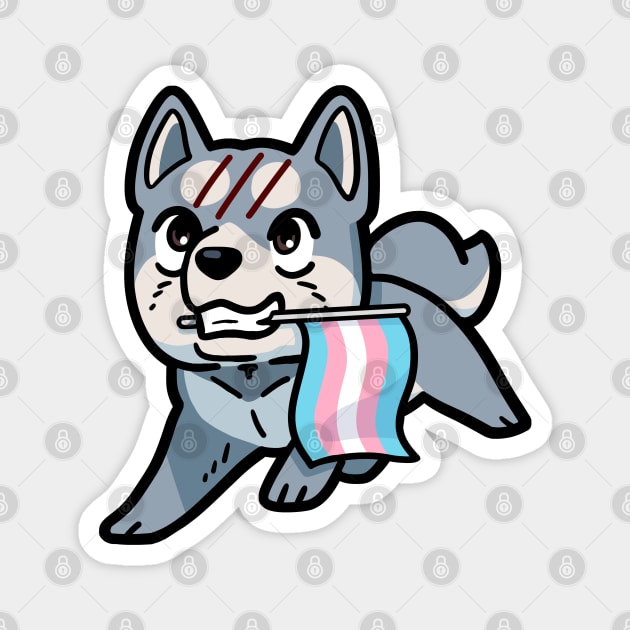 Ginga Trans Pride Magnet by Silver Fang Network