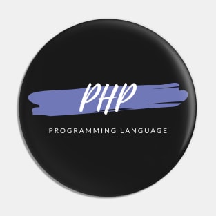 PHP Programming Language Paint Smear Pin