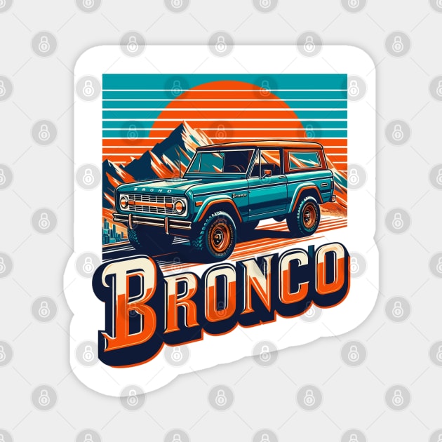 Ford Bronco Magnet by Vehicles-Art