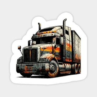 Semi trailer truck Magnet