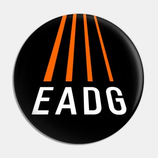 Bass Player Gift - EADG 4 String Bass Guitar Perspective Pin