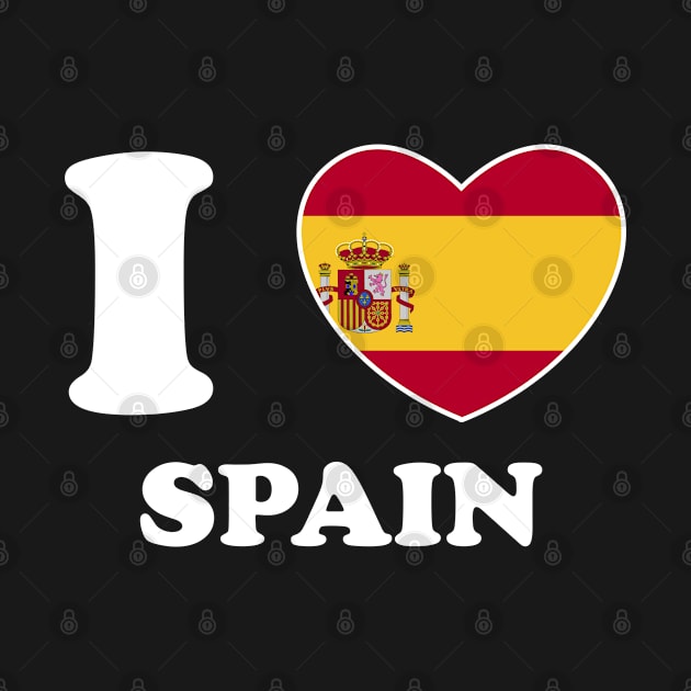 I Love Spain Heart Flag Women Men Kids Souvenir by BramCrye