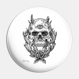 Demon Skull Pin