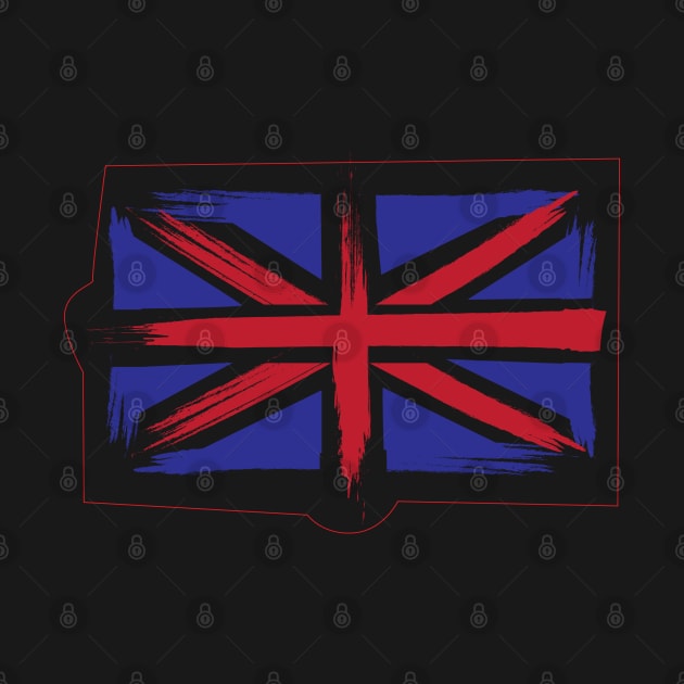 Distressed UK Flag by holidaystore