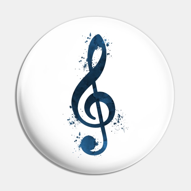 Treble clef Pin by TheJollyMarten