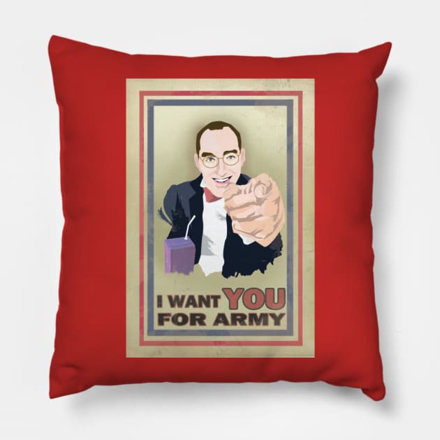 Buster Bluth - I Want You for Army Pillow by HeroSquares