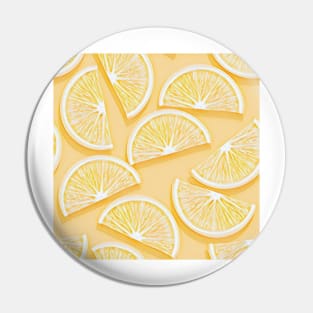 Lemon Seamless Pattern Pin