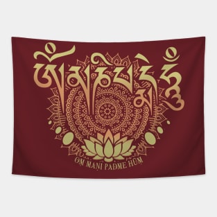 Om Mani Padme Hum Tapestry