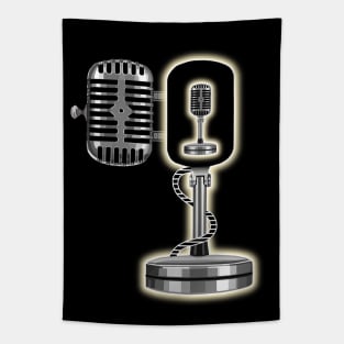 Karaoke Open Mic Microphone Tapestry