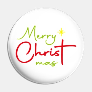 Merry CHRISTmas Pin