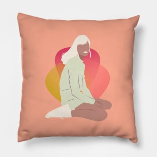 Boho chic girl Pillow