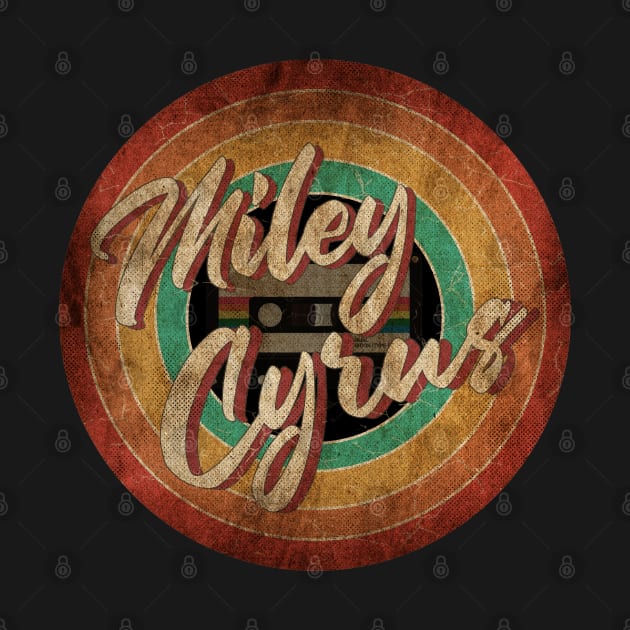 Miley Cyrus Vintage Circle Art by antongg