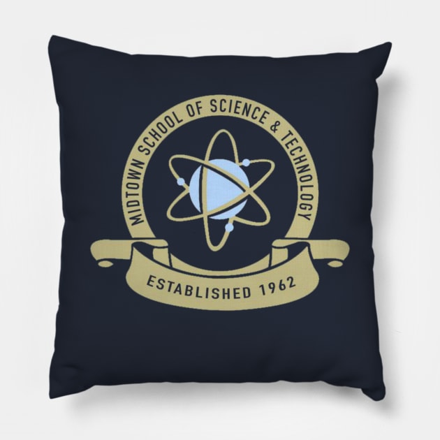 Midtown School of Science and Technology Pillow by AlejandroAM