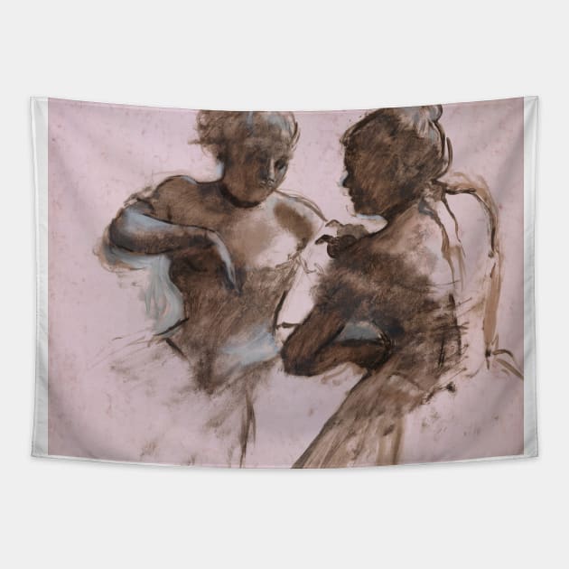 Two Dancers by Edgar Degas Tapestry by Classic Art Stall