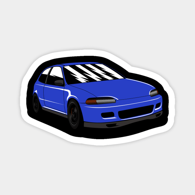 Blue EG6 Magnet by dipurnomo