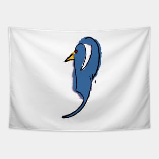 Bird blue, small Tapestry