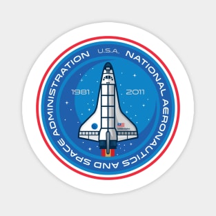 NASA Space Shuttle Clock Magnet