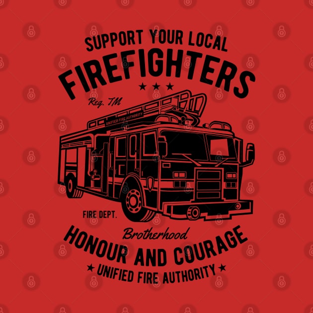 Fire Fighters Truck by CRD Branding