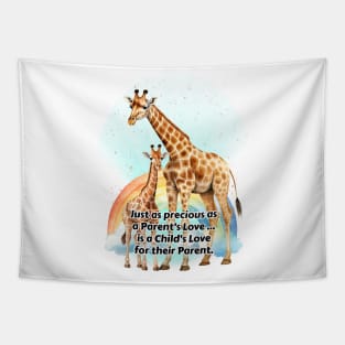 Parent Baby Giraffe Tapestry