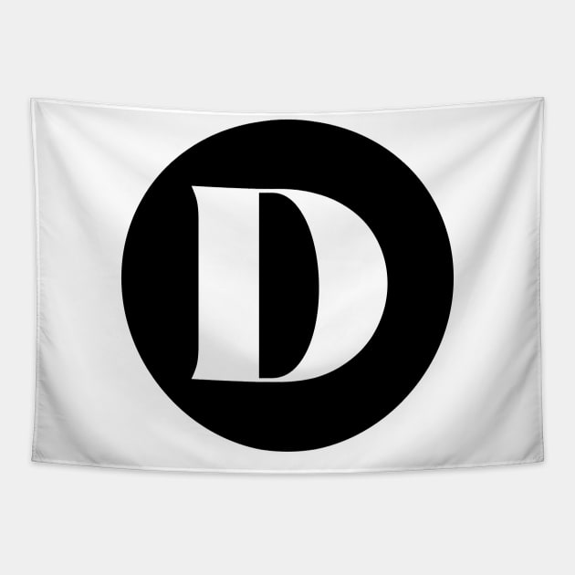 D (Letter Initial Monogram) Tapestry by n23tees