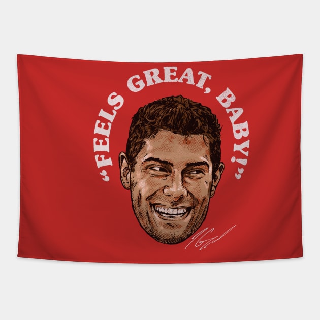 Jimmy Garoppolo San Francisco Feels Great Baby Tapestry by Buya_Hamkac