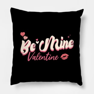 Be Mine Retro Valentine's Day Western Valentine Pillow