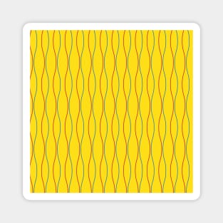 curved lines seamless pattern Magnet