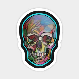 The Happy Skull (Blue) Magnet