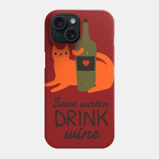 Cat&Wine Phone Case