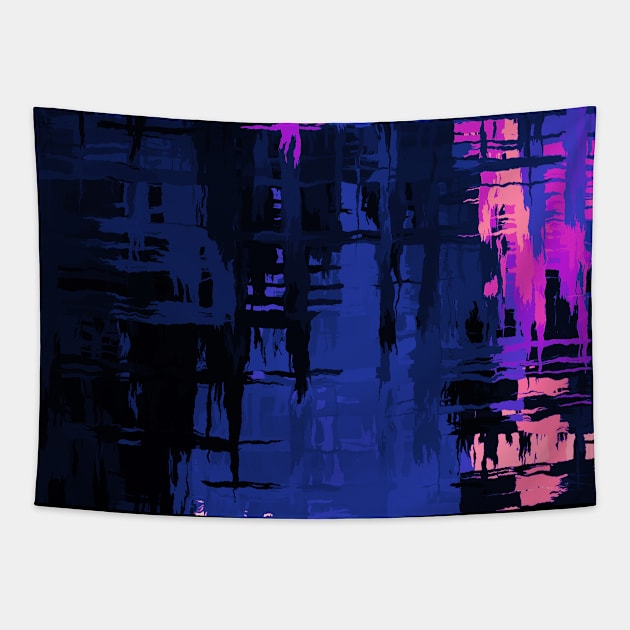 Genderfluid Pride Rough Crisscross Paint Tapestry by VernenInk