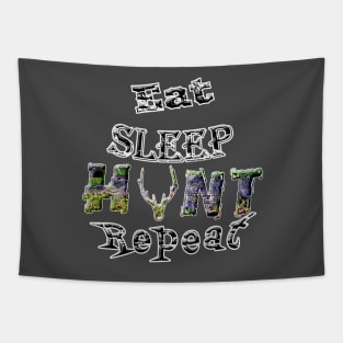 Eat Sleep Hunt Repeat Tapestry