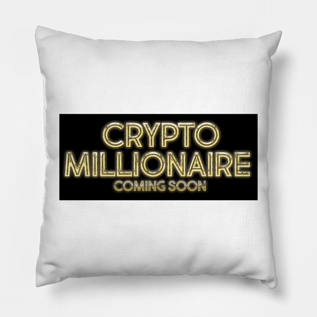 Crypto Millionaire Pillow by idkco